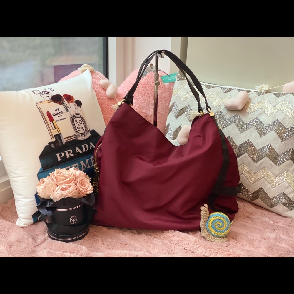 C Wonder Oxblood Nylon Hobo